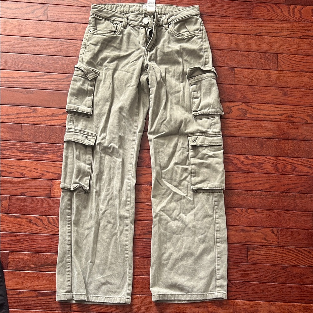 Women light green Cargo Pants